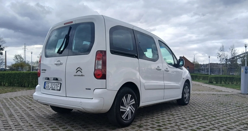 Citroen Berlingo cena 27600 przebieg: 279830, rok produkcji 2015 z Grudziądz małe 56